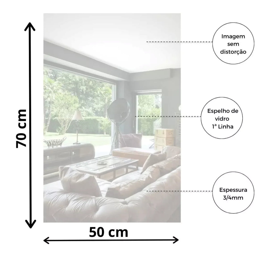 Espelho Moderno Lapidado