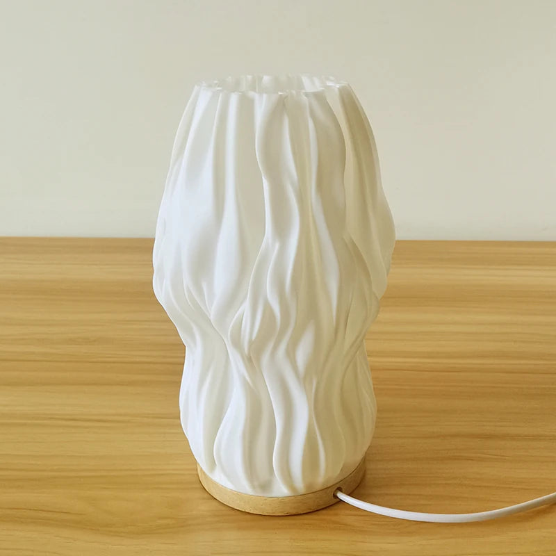 Vaso com Luminária de Mesa