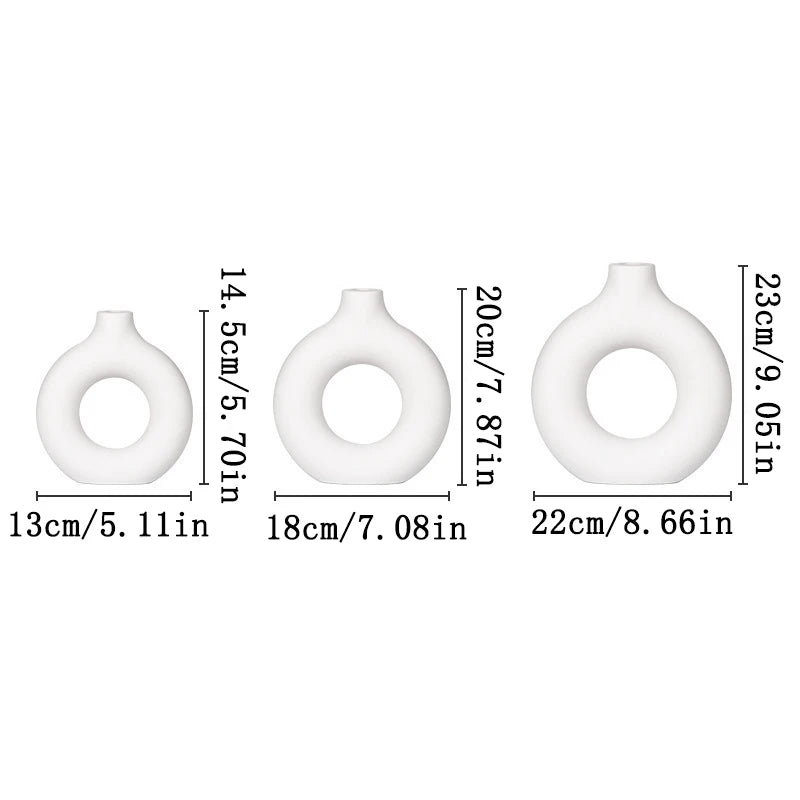 Vaso em Formato de Roscas