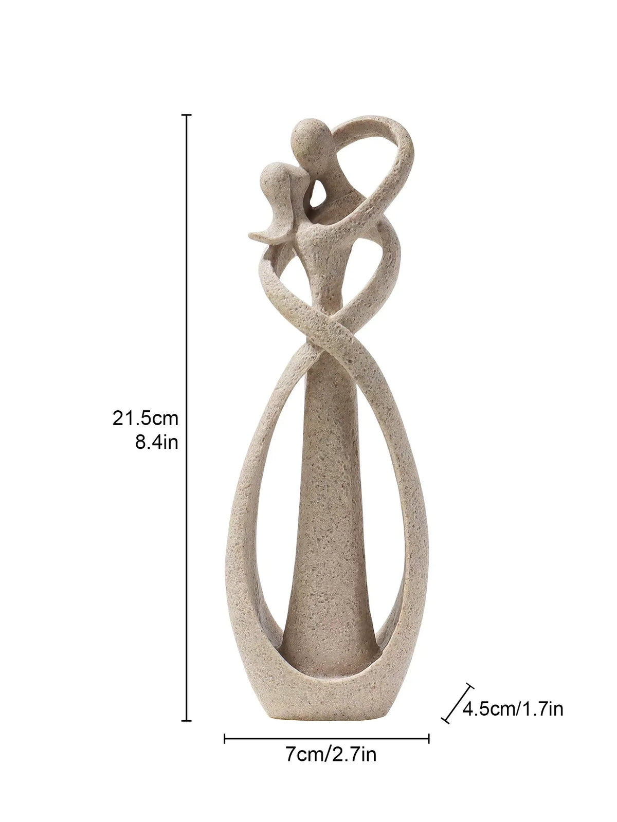 Escultura de Casal Abraçado