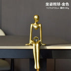 Estatueta Abstrata Sentada