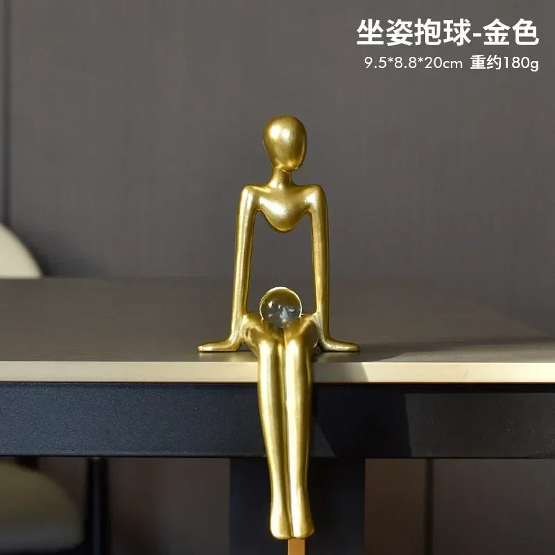 Estatueta Abstrata Sentada