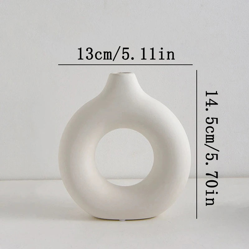 Vaso em Formato de Roscas
