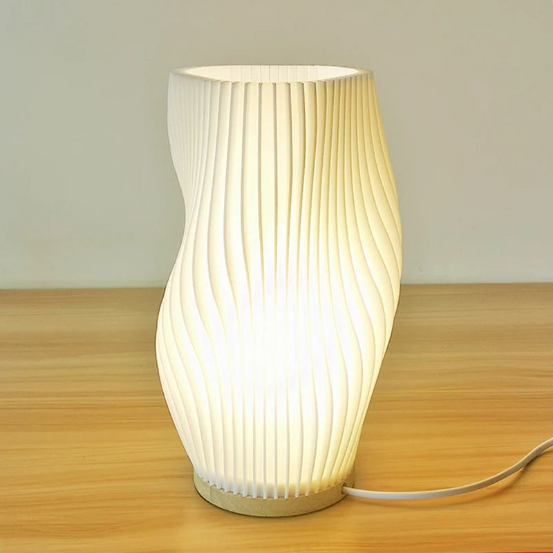 Vaso com Luminária de Mesa