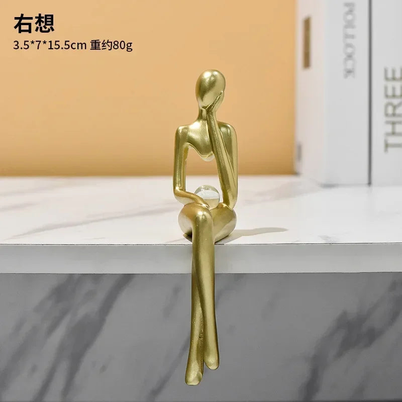 Estatueta Abstrata Sentada