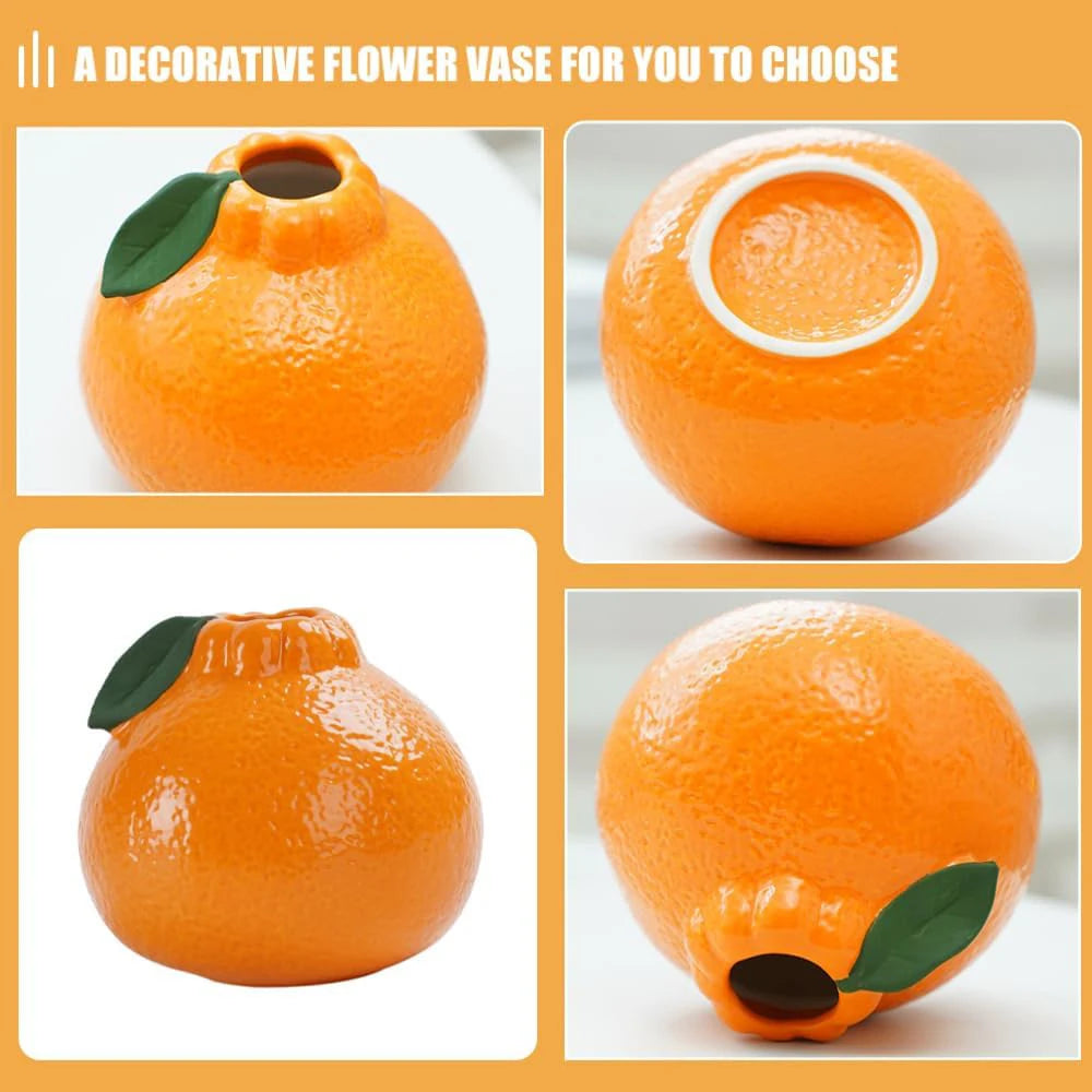 Vaso em Formato de Laranja