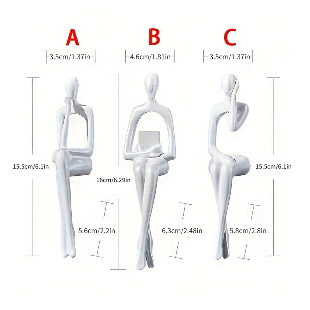 Estatueta Abstrata Decorativa