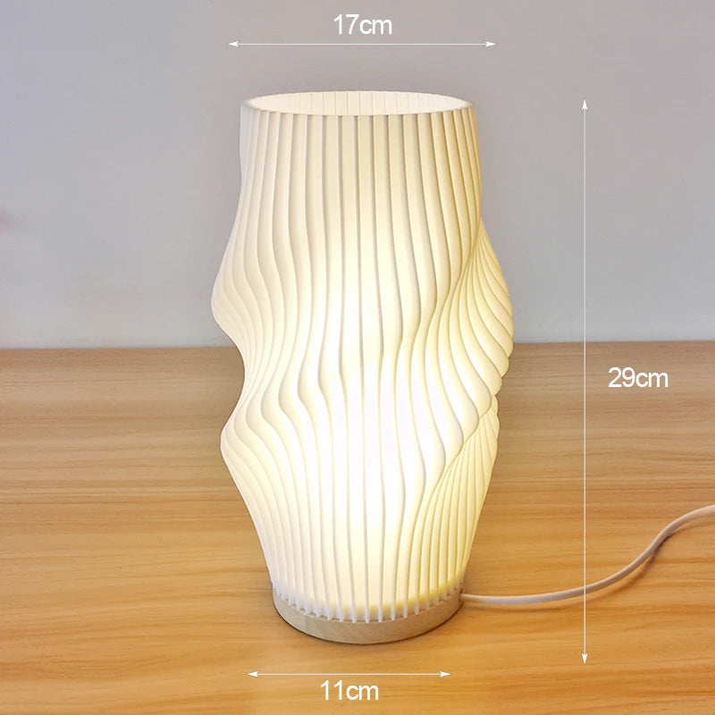 Vaso com Luminária de Mesa