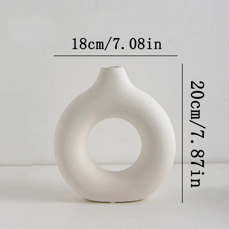 Vaso em Formato de Roscas