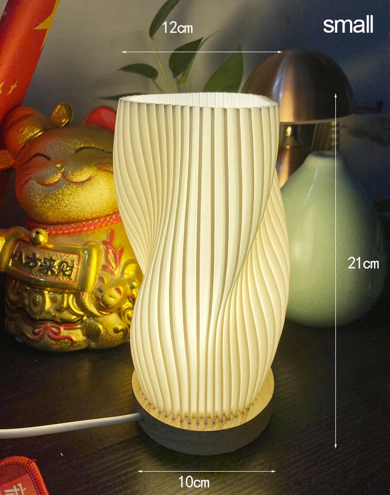 Vaso com Luminária de Mesa