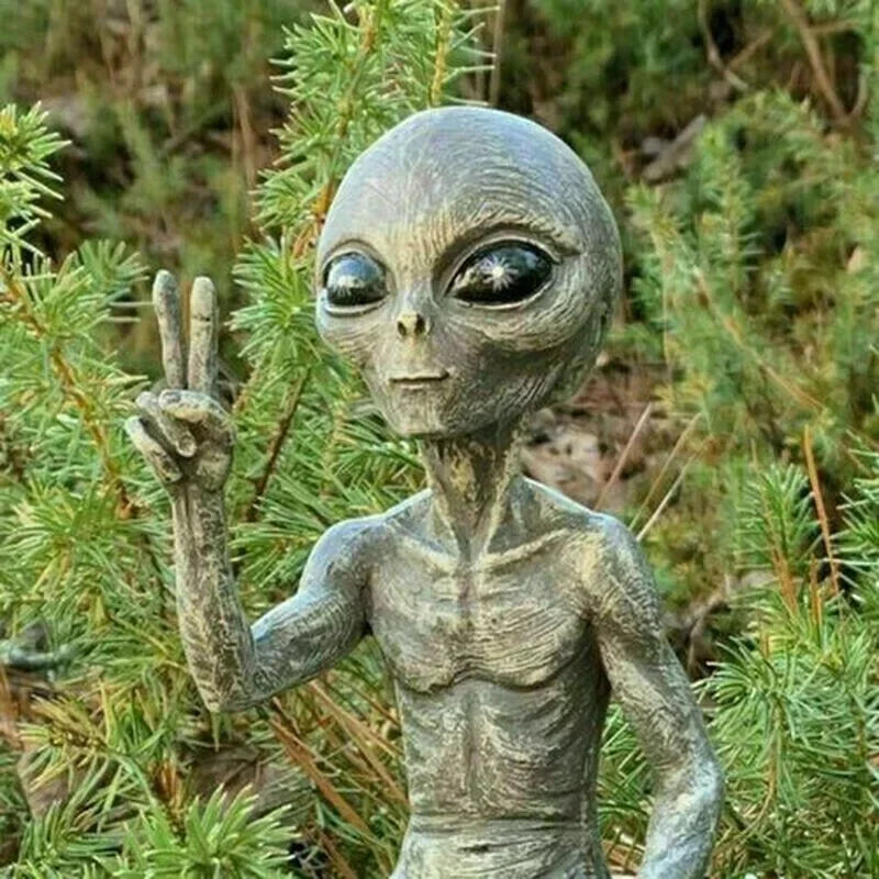 Escultura Alienígenas Sentado