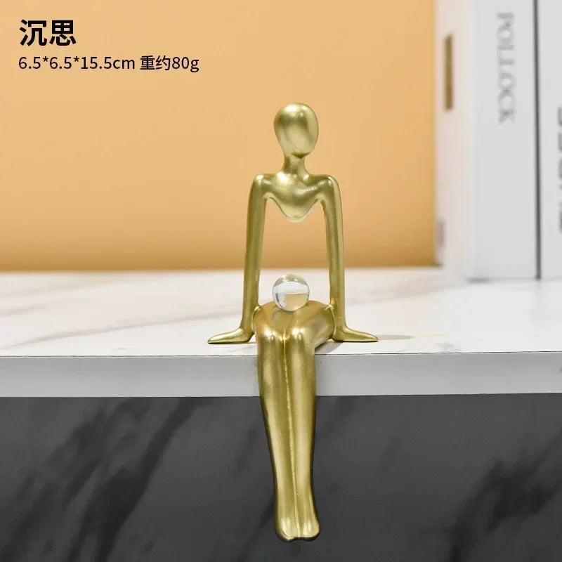 Estatueta Abstrata Sentada