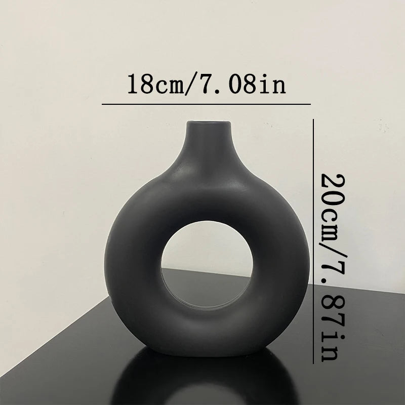 Vaso em Formato de Roscas