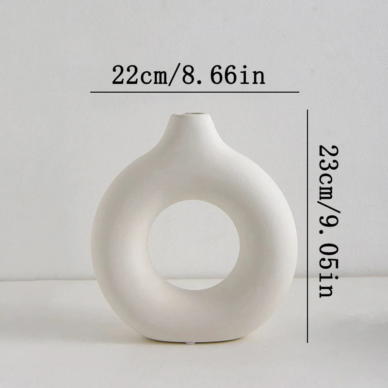 Vaso em Formato de Roscas