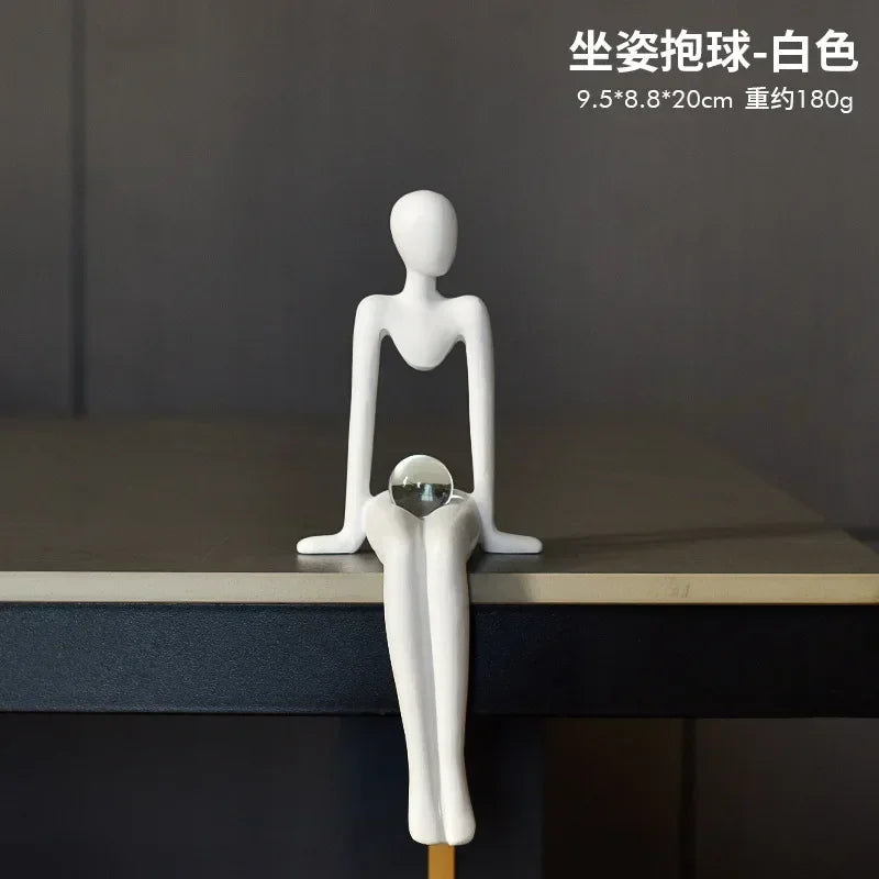 Estatueta Abstrata Sentada