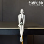 Estatueta Abstrata Sentada