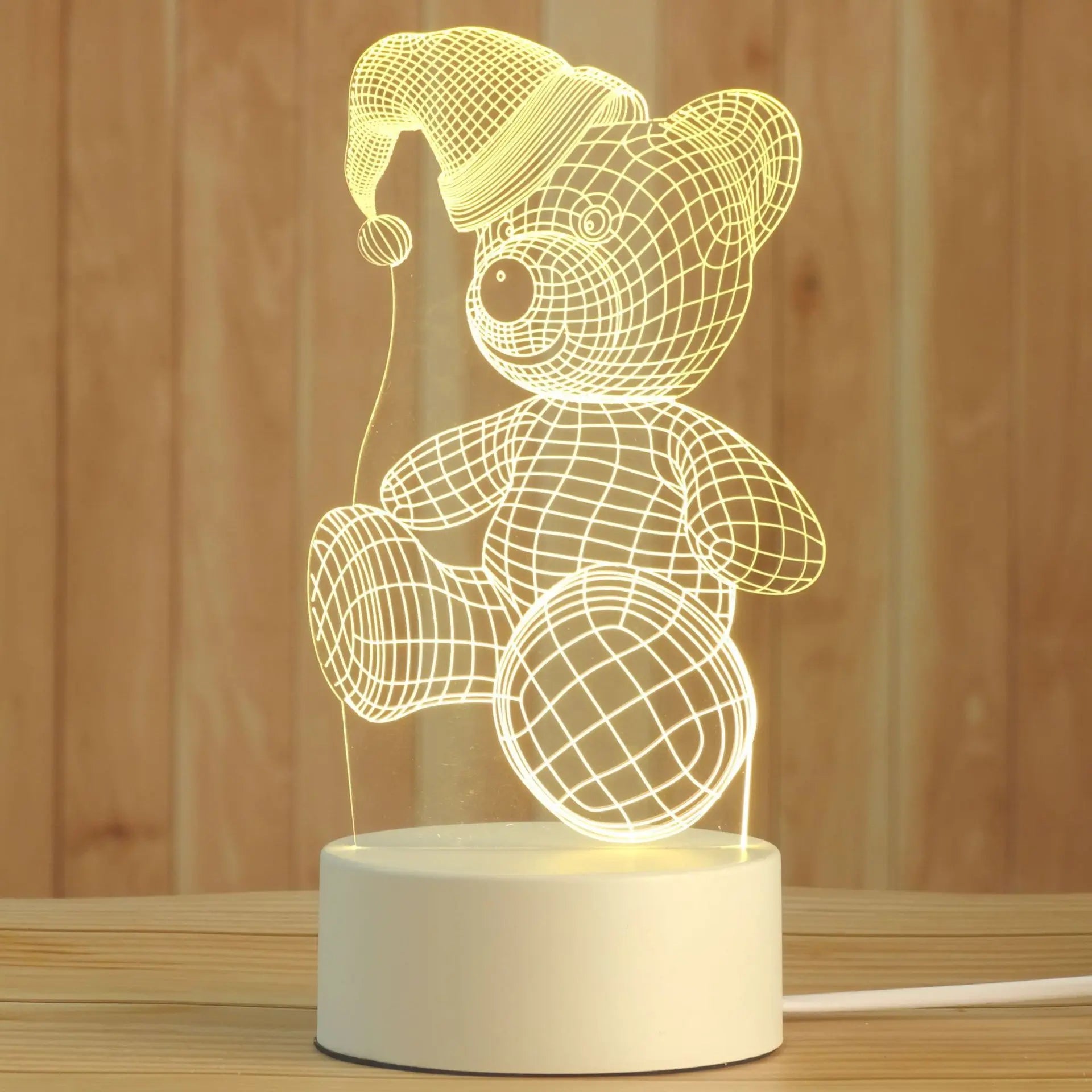 Luminária 3D Romantica de Acrilico