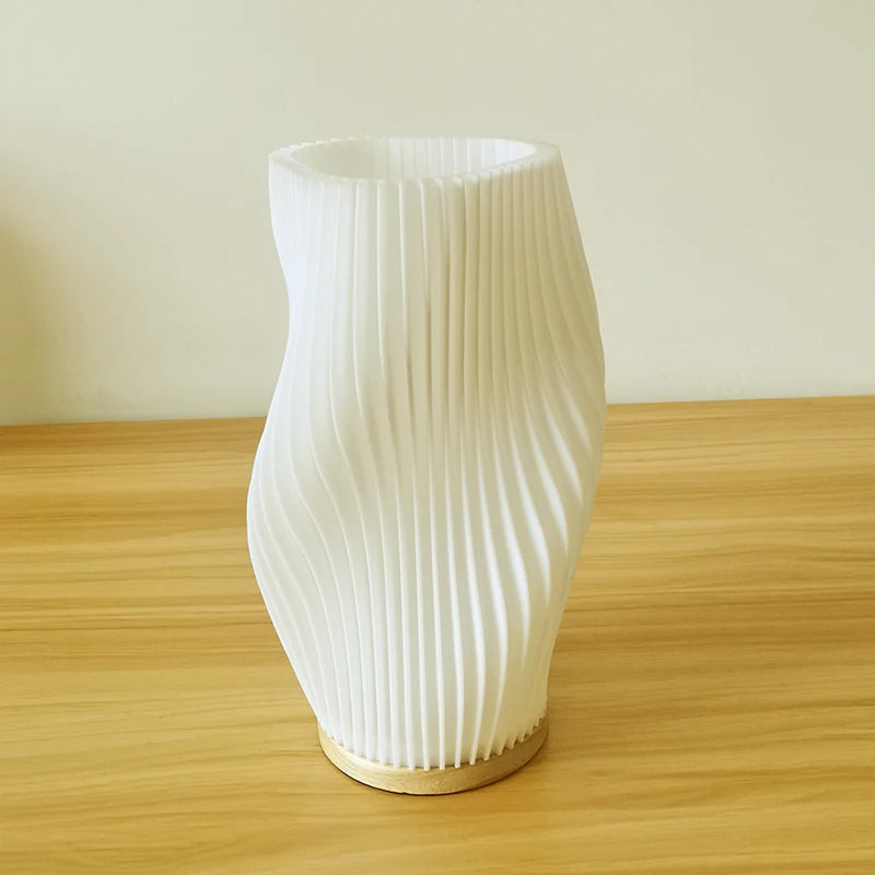 Vaso com Luminária de Mesa