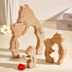Escultura da Família Urso Personalizável