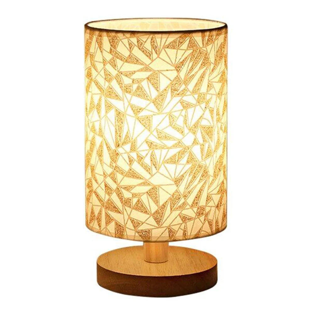 Abajur de Mesa de Madeira