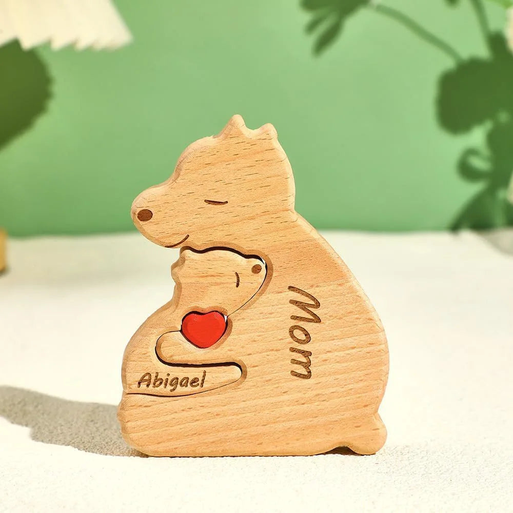 Escultura da Família Urso Personalizável