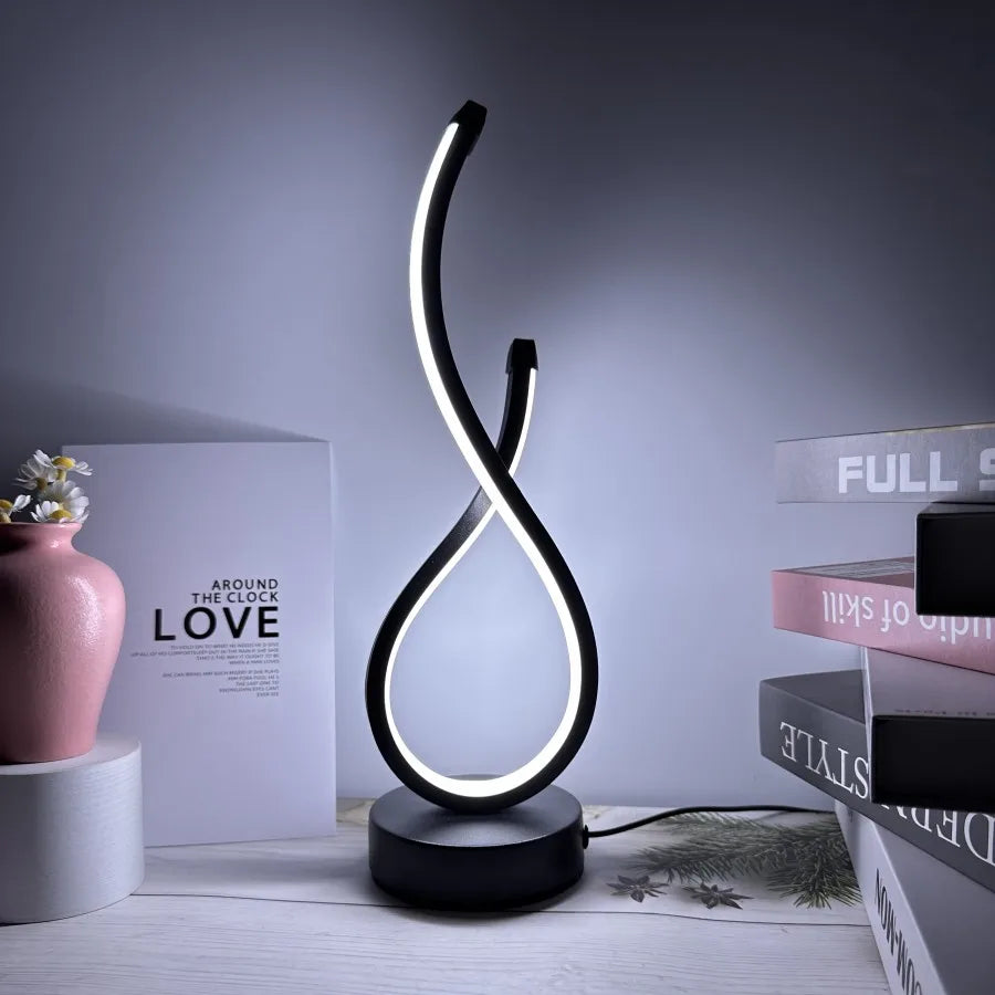 Luminária Espiral de Mesa
