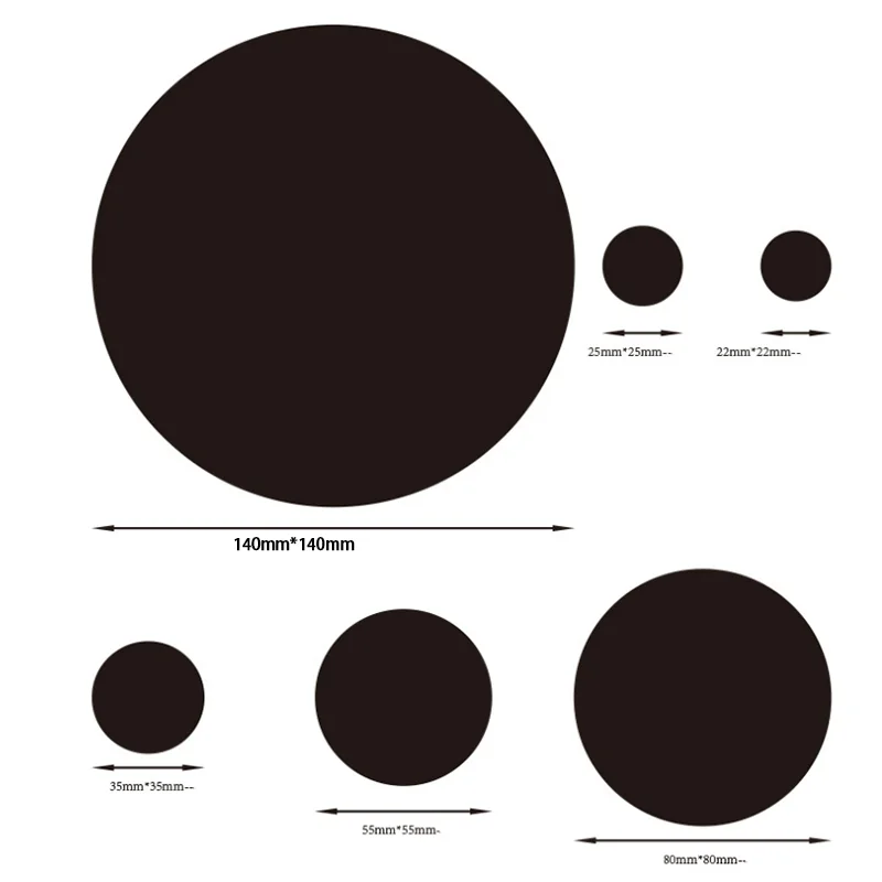 Espelhos de Adesivos Circulares