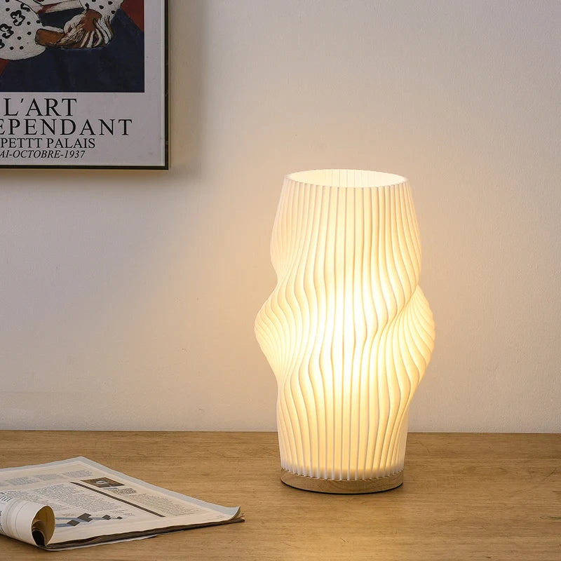 Vaso com Luminária de Mesa