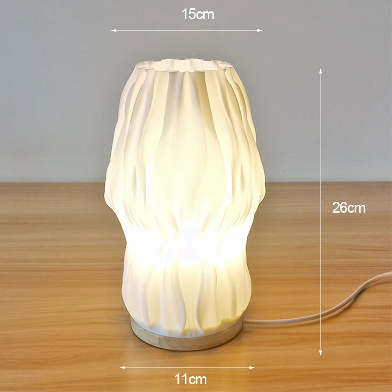 Vaso com Luminária de Mesa