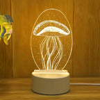 Luminária 3D Romantica de Acrilico