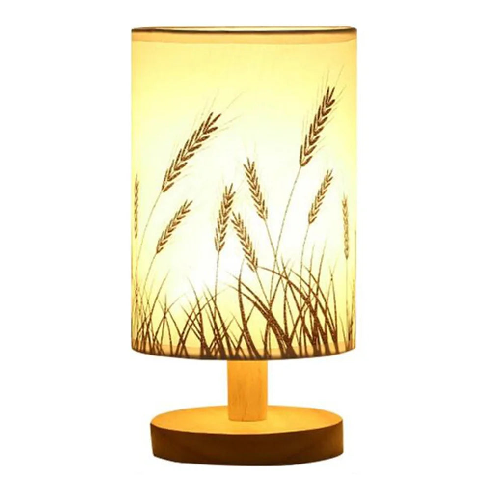 Abajur de Mesa de Madeira