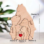 Escultura da Família Urso Personalizável