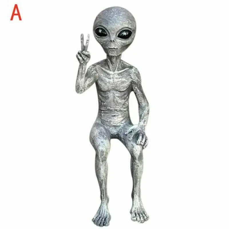 Escultura Alienígenas Sentado